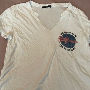 Brandy Melville California Graphic White T-Shirt